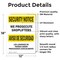 Signmission We Prosecute Shoplifters Bilingual OSHA Security Notice Sign, Vinyl Decal, 12in W x 18in L, 2PK OS-2PACK-SN-D-1218-L-11680 - alternate 6
